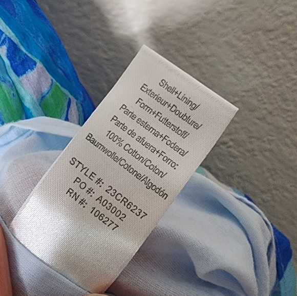 HaleBob Blue Abstract Dress M - Picture 5 of 6